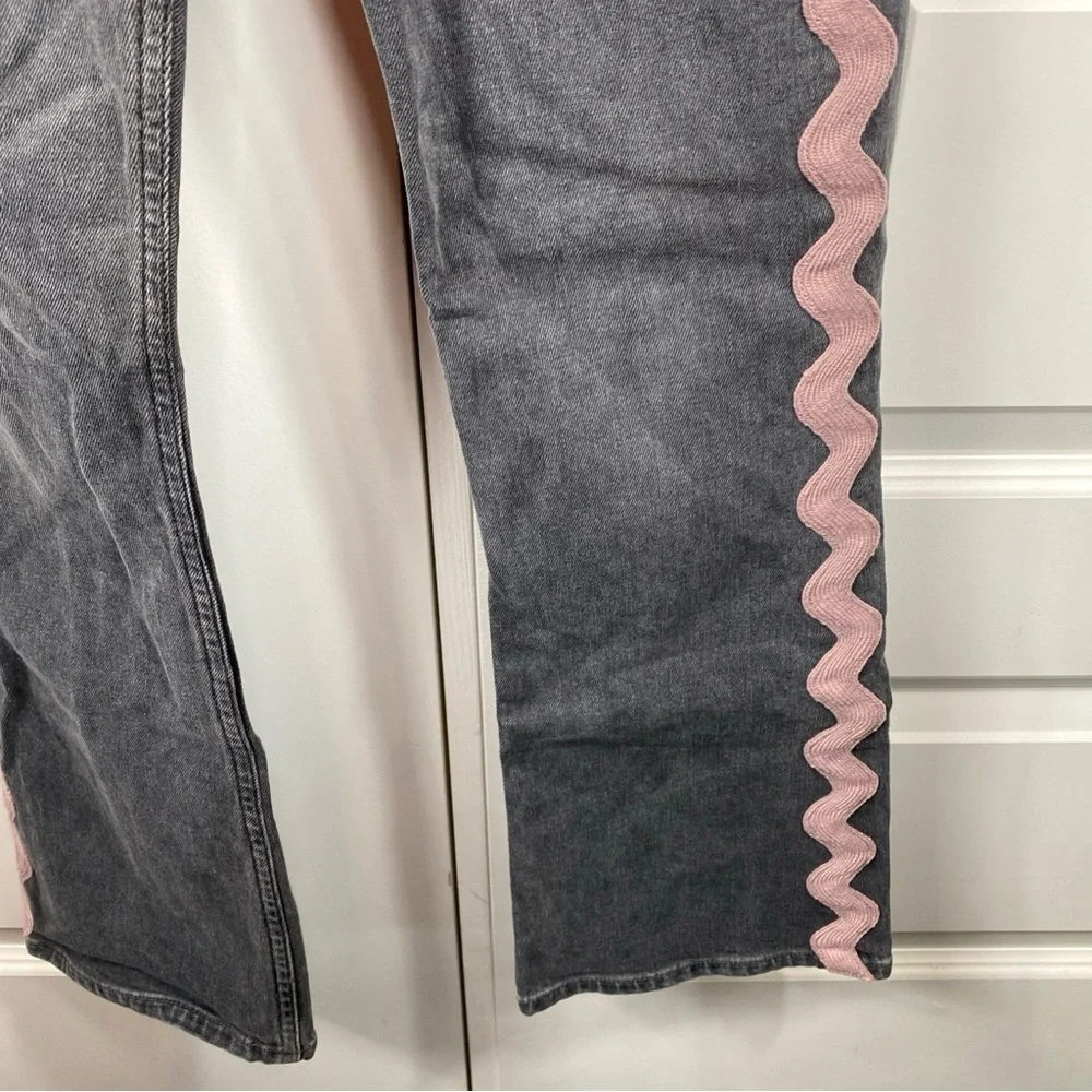 Citizens Of Humanity Jeans Demy Cropped Flare Date Night Pink Wave Size 26 Gray